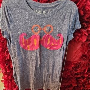Mudd Girls  Pink and Orange Howdy Design Shirt Size Xlarge (16)